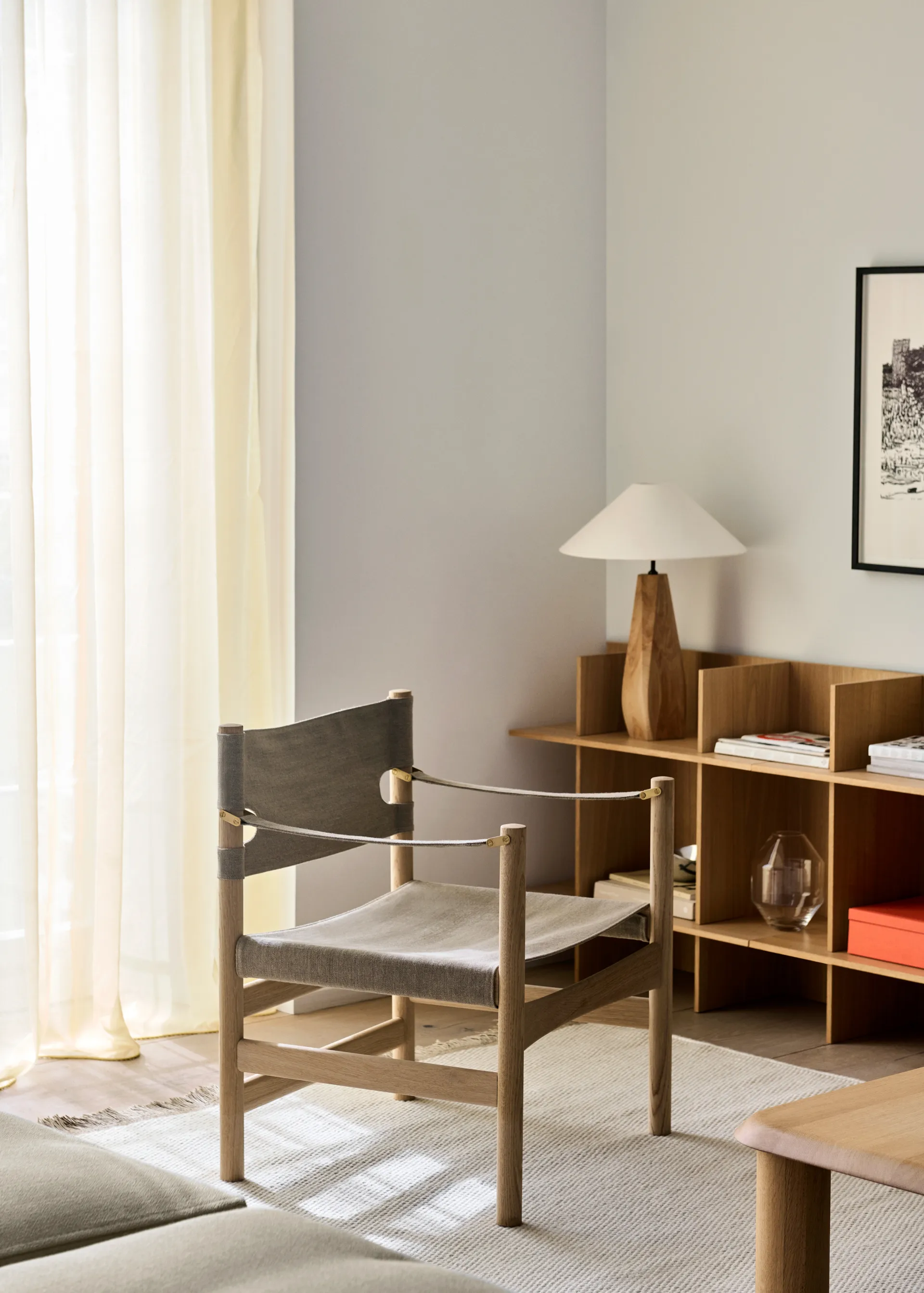 Canvas 21 karmstol, Naturell canvas-ljus oljad ek Fredericia Furniture