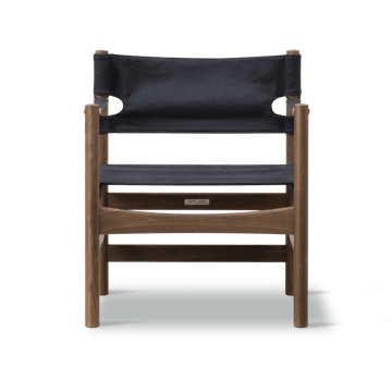 Canvas 21 karmstol - Svart canvas-oljad ek - Fredericia Furniture