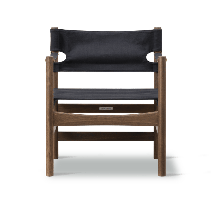 Canvas 21 karmstol, Svart canvas-oljad ek Fredericia Furniture