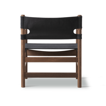 Canvas 21 karmstol - Svart canvas-oljad ek - Fredericia Furniture