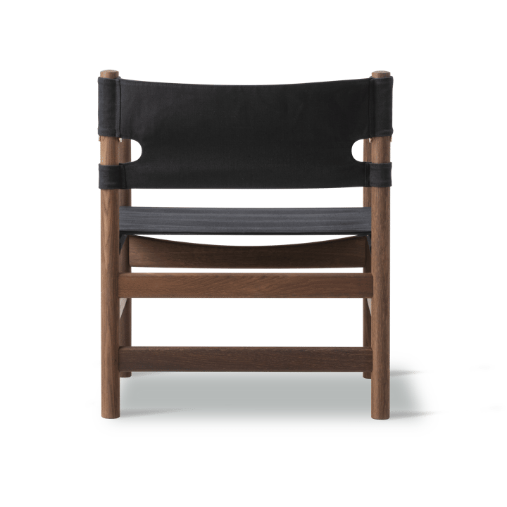 Canvas 21 karmstol, Svart canvas-oljad ek Fredericia Furniture
