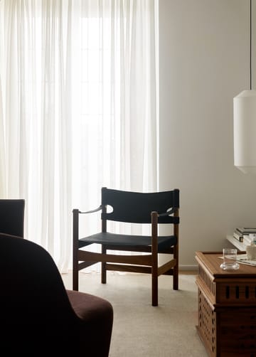 Canvas 21 karmstol - Svart canvas-oljad ek - Fredericia Furniture