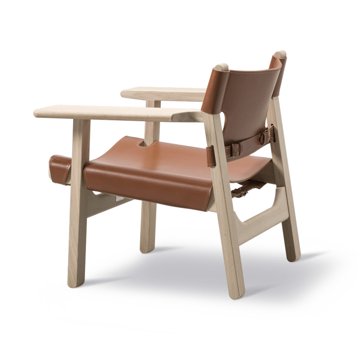 Den spanske stol fåtölj, Läder cognac-ljus oljad ek Fredericia Furniture