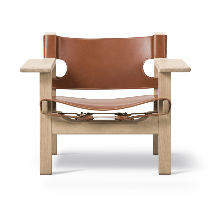 Den spanske stol fåtölj - Läder cognac-såpad ek - Fredericia Furniture
