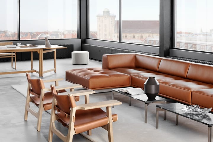 Den spanske stol fåtölj, Läder cognac-såpad ek Fredericia Furniture
