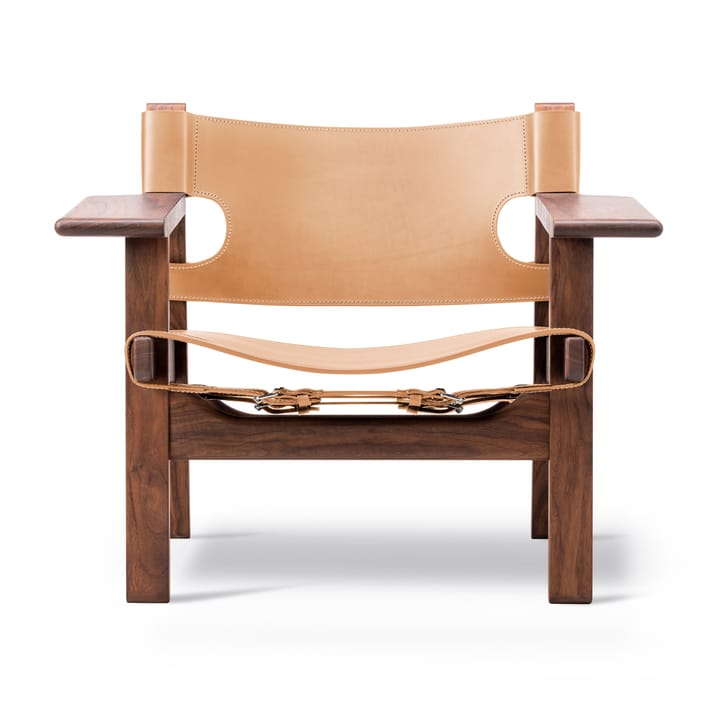 Den spanske stol fåtölj - Läder natur-oljad valnöt - Fredericia Furniture