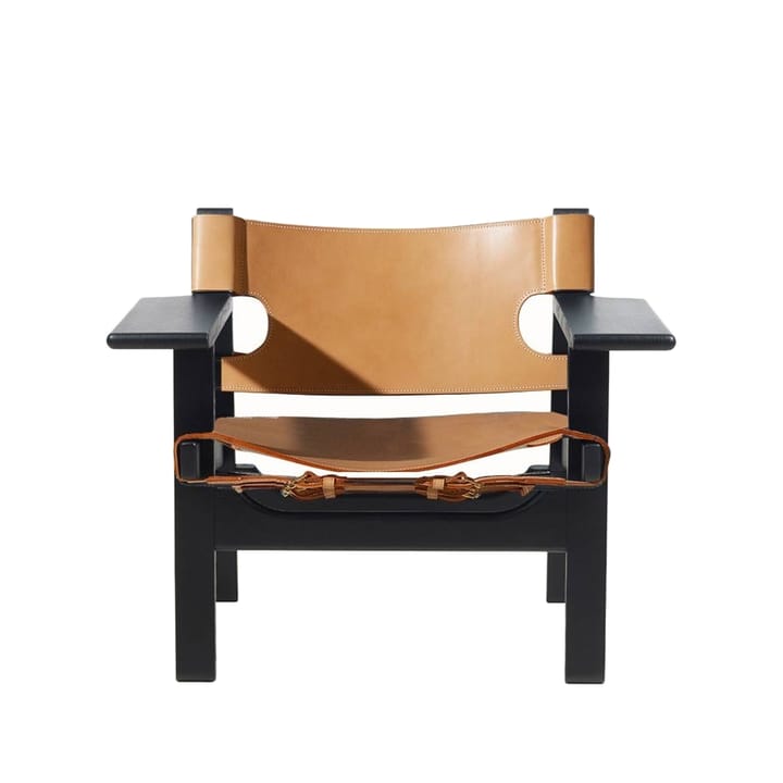 Den spanske stol fåtölj - Läder natur-svartlackad ek - Fredericia Furniture