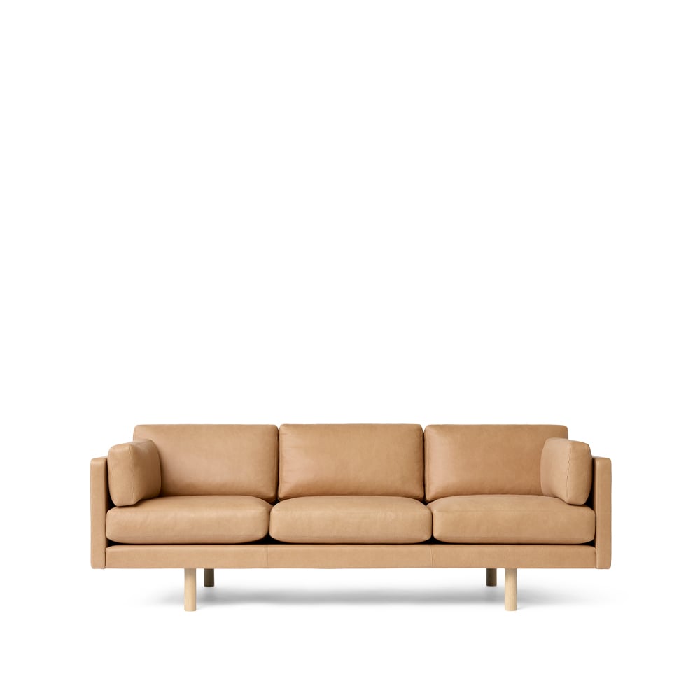 Fredericia Furniture EJ220 2033 soffa 3-sits Läder vegeta 90-ek