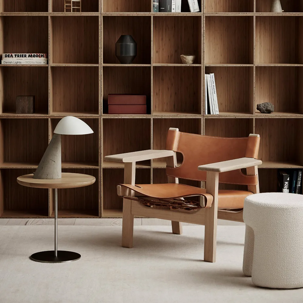 Fellow bordslampa, White-dark atlantico limestone Fredericia Furniture