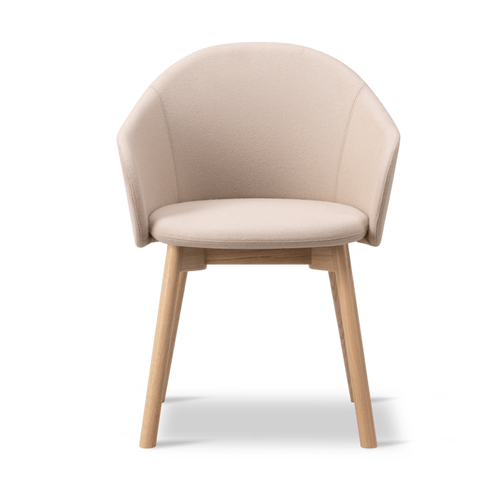 Gomo Armchair fåtölj wood base - Blazer CUZ47 Fairfield-lackerad ek - Fredericia Furniture