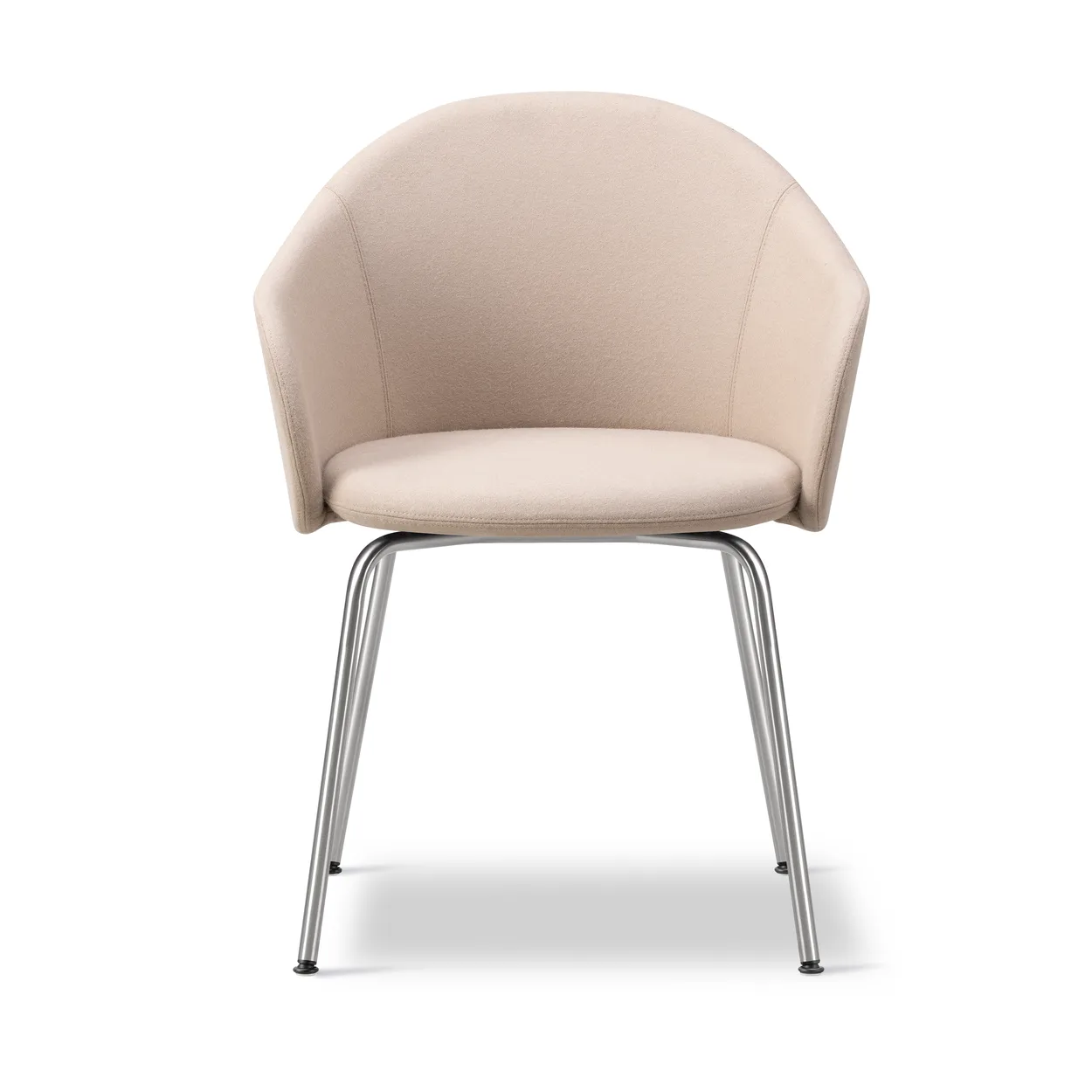 Fredericia Furniture Gomo Armchair karmstol tube base Blazer CUZ47 Fairfield-rostfritt stål