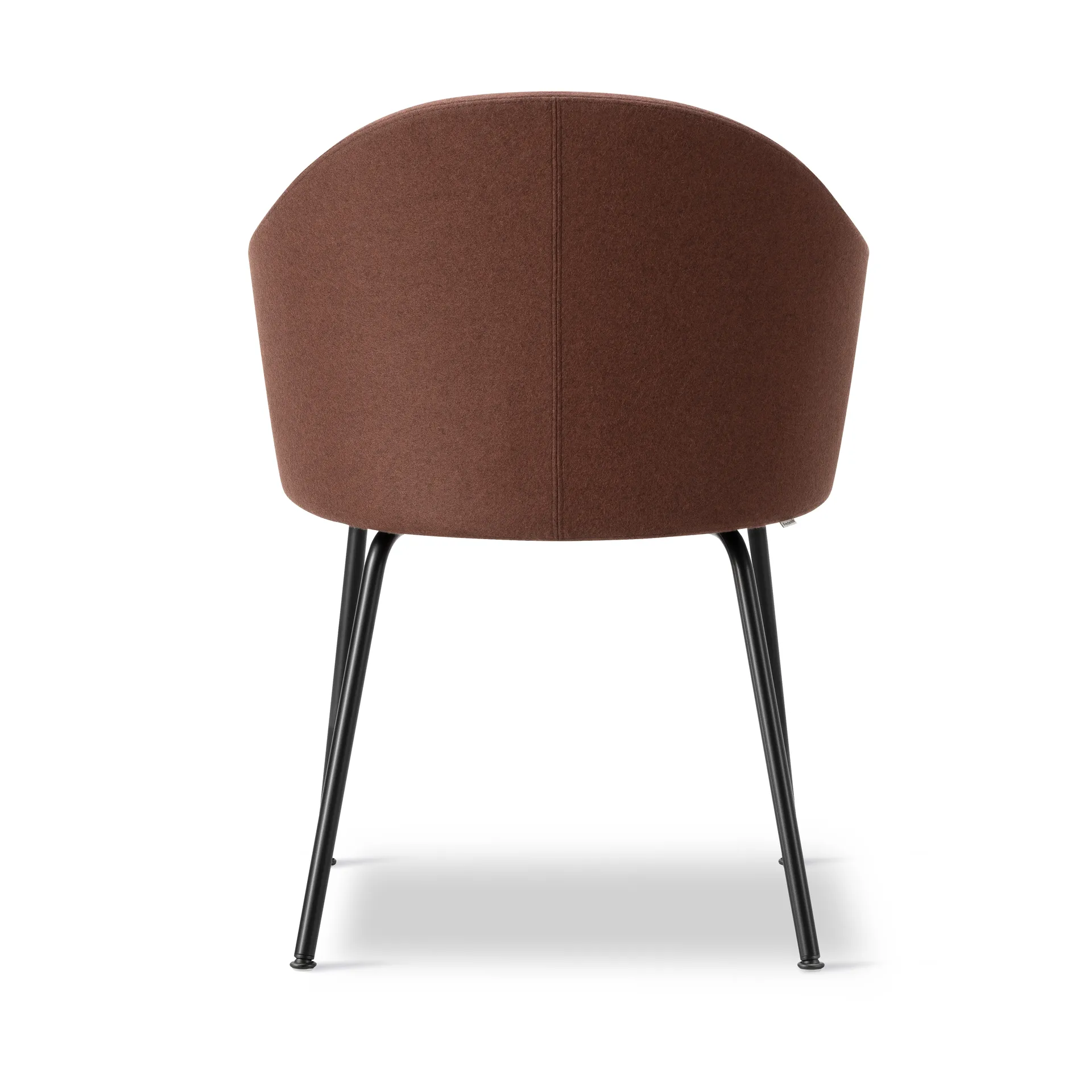 Gomo Armchair karmstol tube base, Blazer CUZ4D Dunalk-black Fredericia Furniture