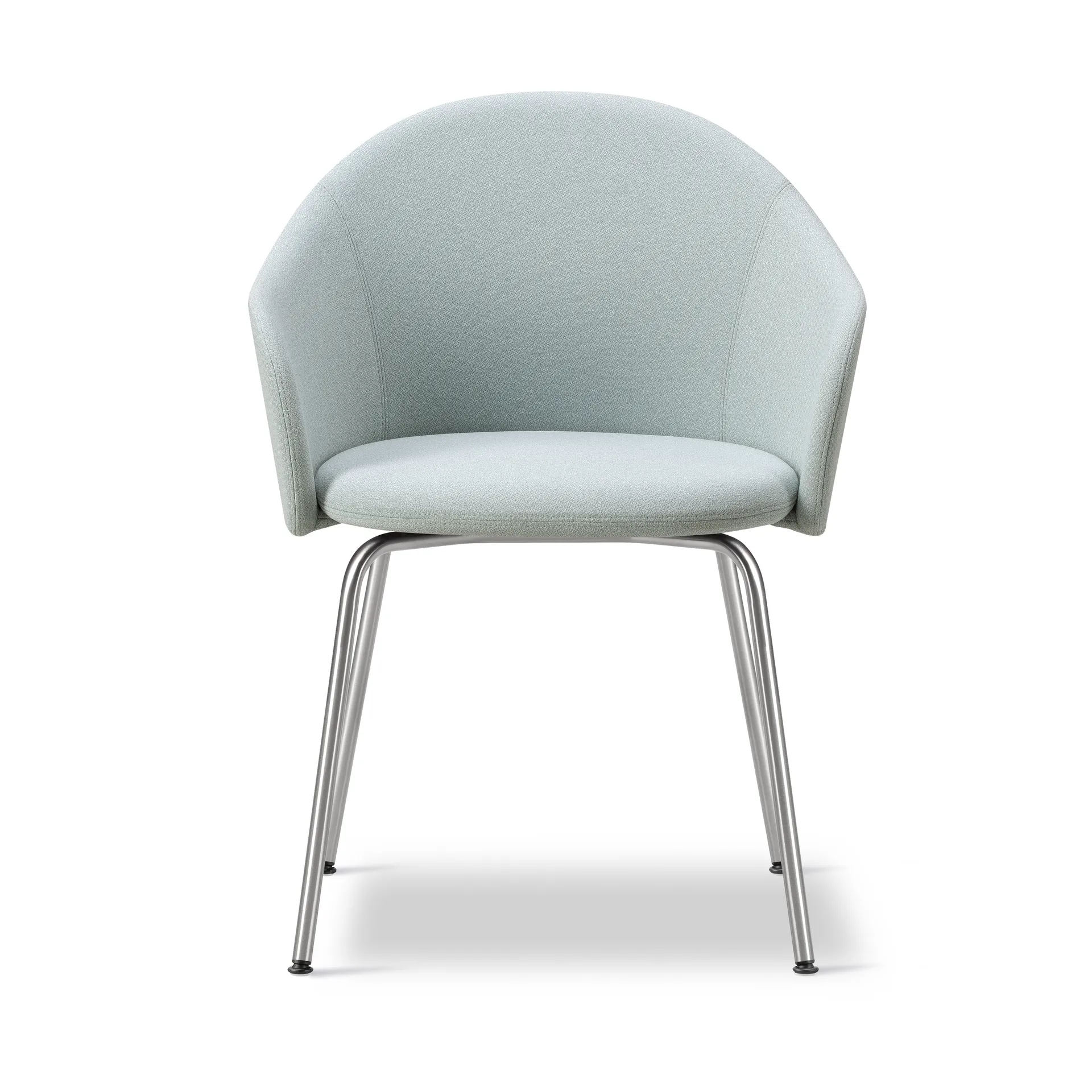 Gomo Armchair karmstol tube base, Mylla 811-rostfritt stål Fredericia Furniture