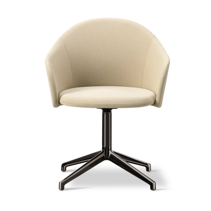 Gomo Armchair kontorsstol swivel base 4-star - Mylla 221-flint - Fredericia Furniture