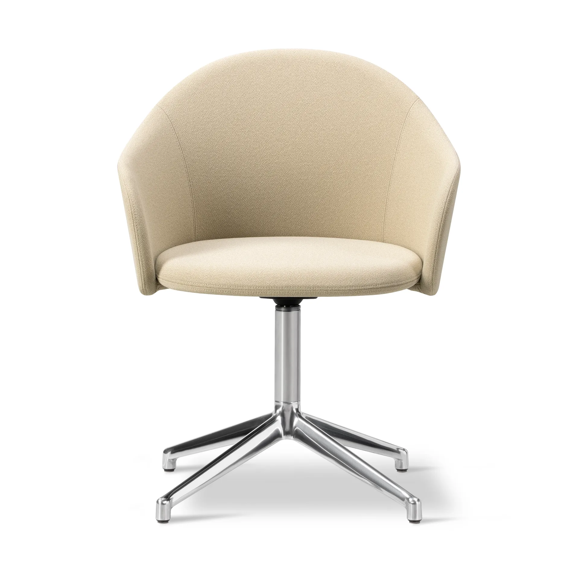 Gomo Armchair kontorsstol swivel base 4-star, Mylla 811-polerad aluminium Fredericia Furniture