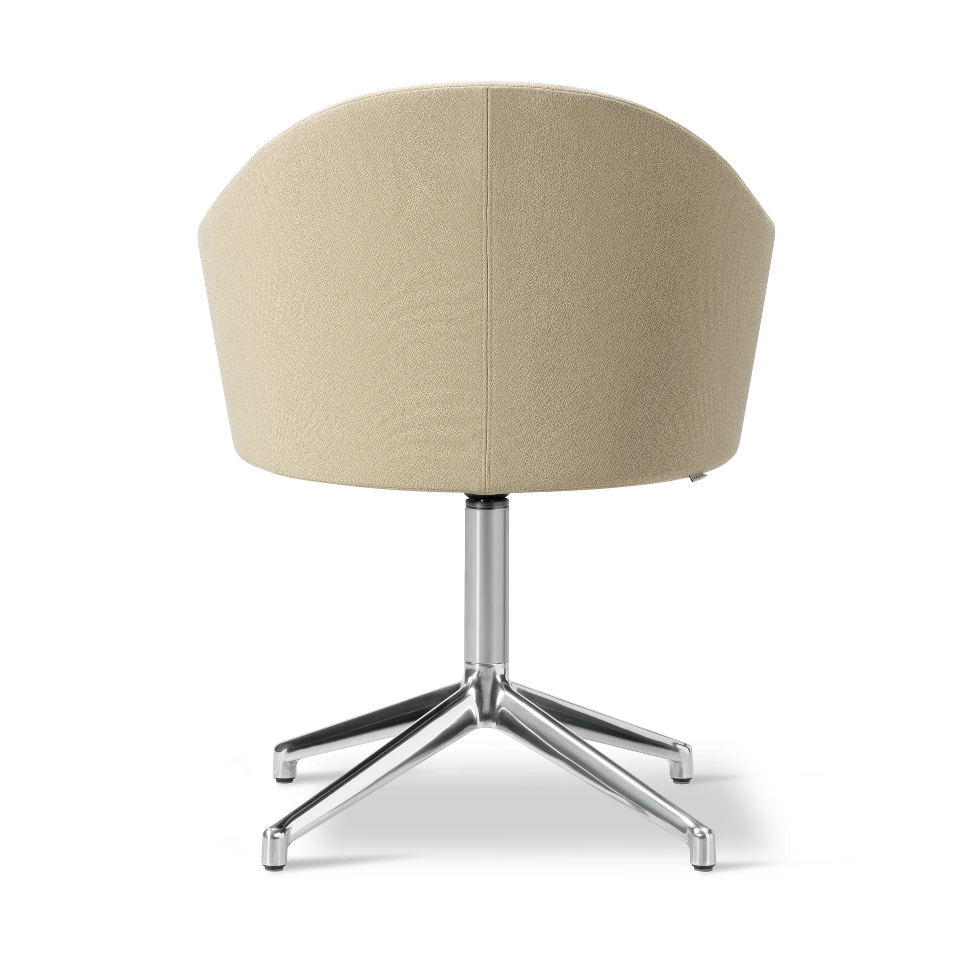 Gomo Armchair kontorsstol swivel base 4-star, Mylla 811-polerad aluminium Fredericia Furniture