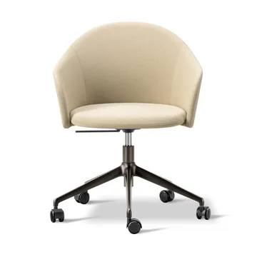 Gomo Armchair kontorsstol swivel base 5-star - Mylla 221-flint - Fredericia Furniture