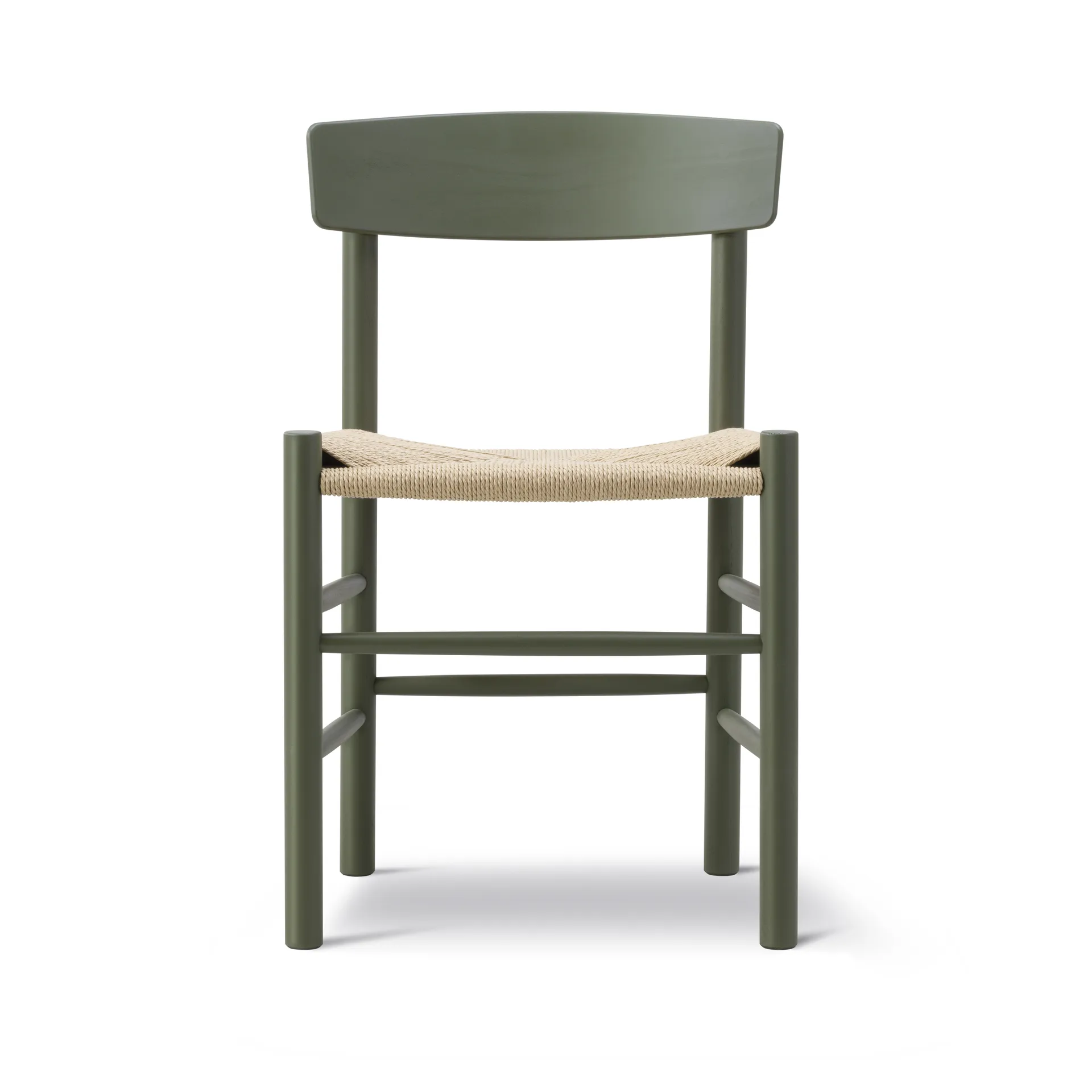 J39 stol, Khaki green-flätad natur Fredericia Furniture