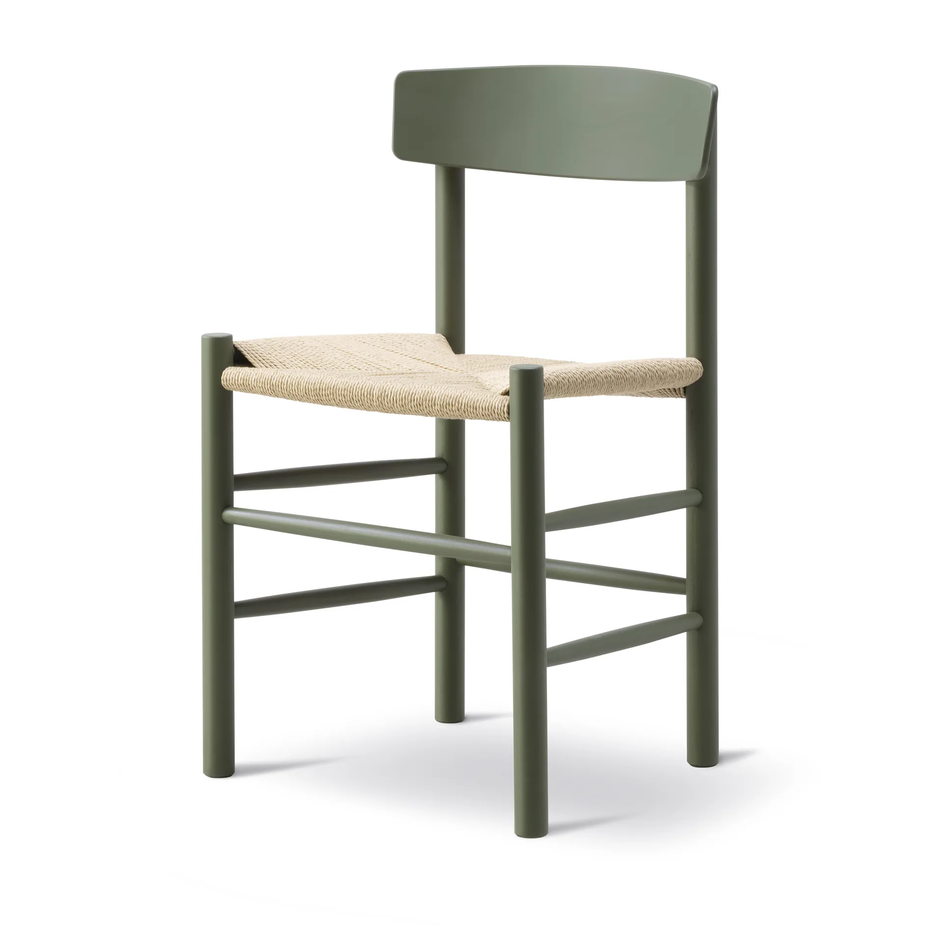 J39 stol, Khaki green-flätad natur Fredericia Furniture