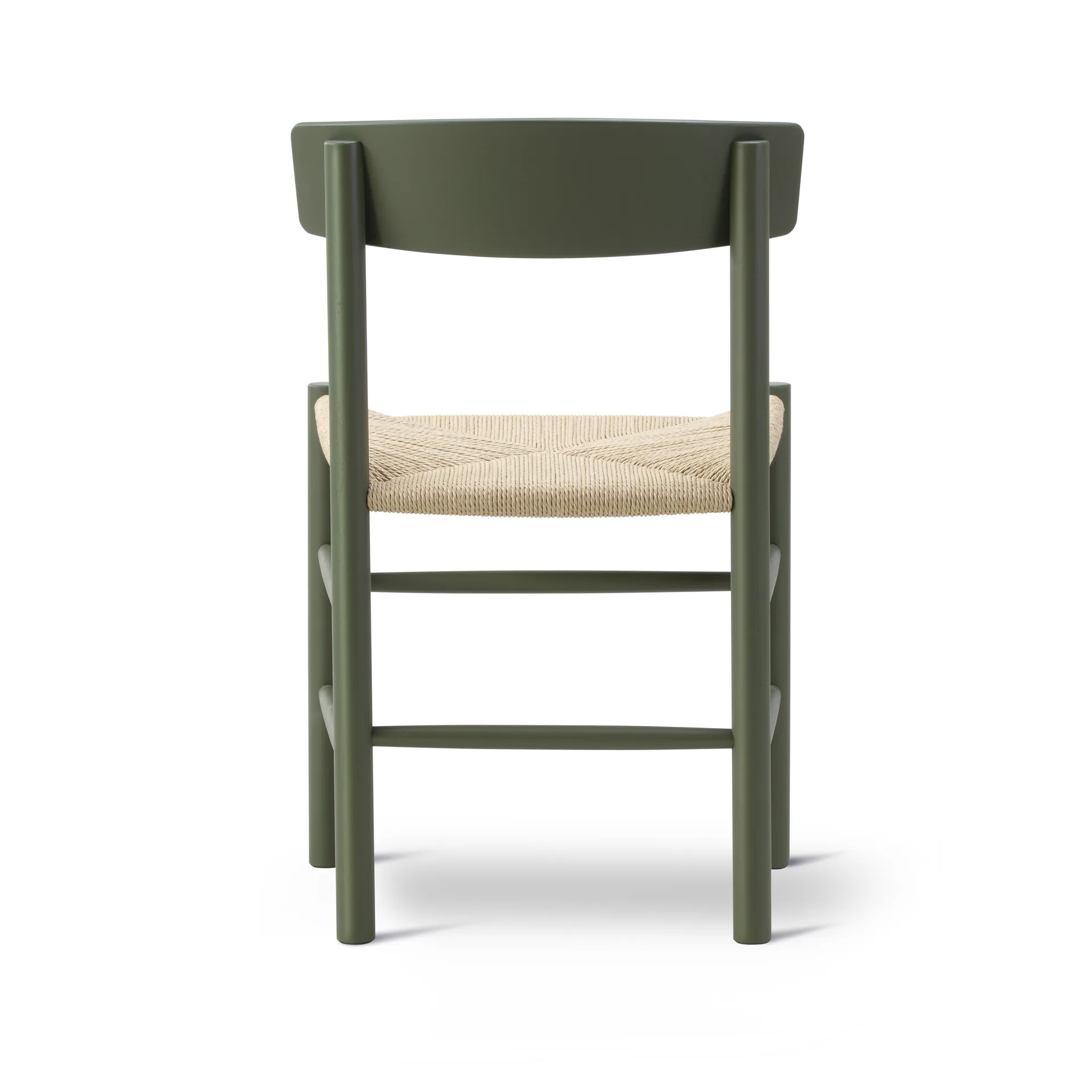 J39 stol, Khaki green-flätad natur Fredericia Furniture