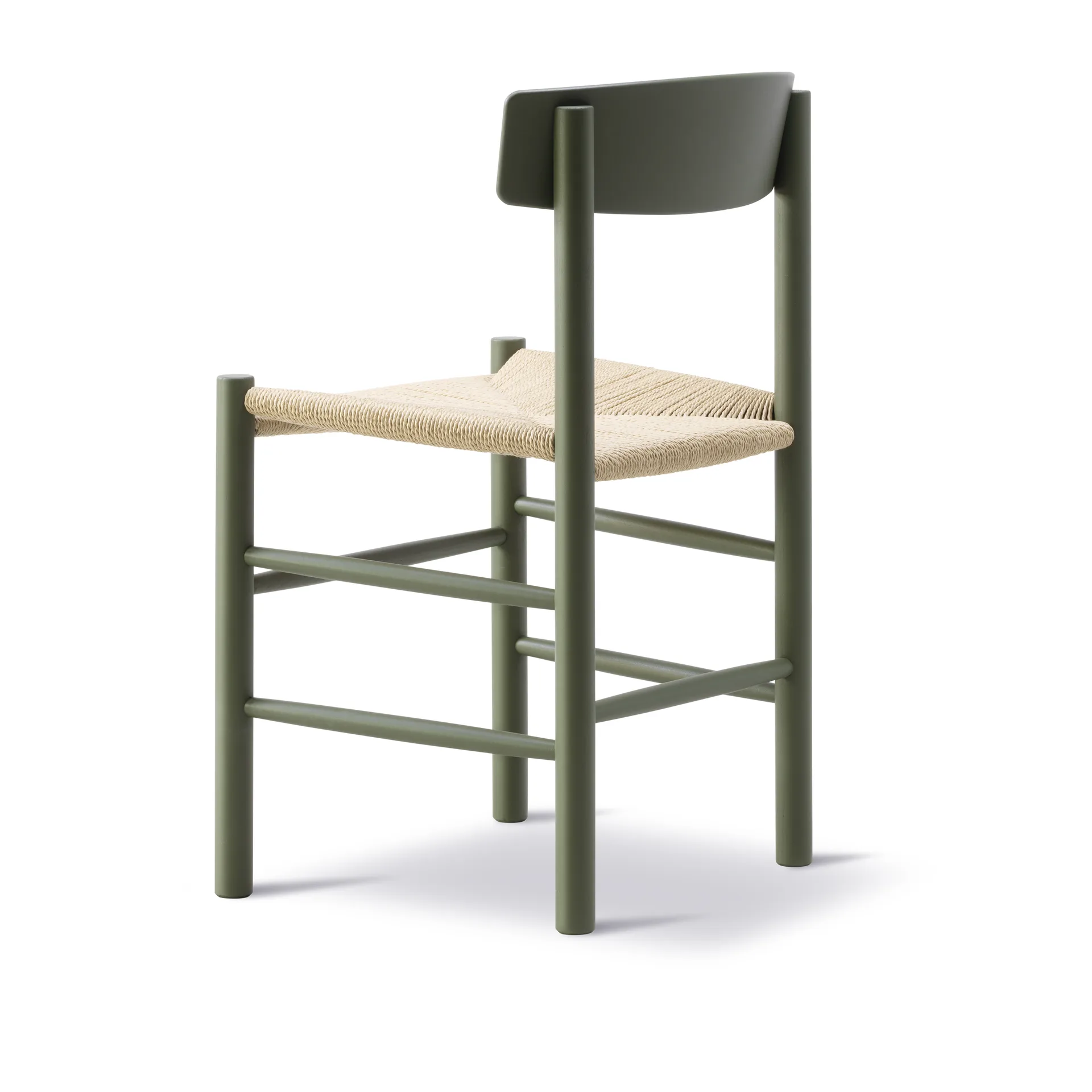 J39 stol, Khaki green-flätad natur Fredericia Furniture