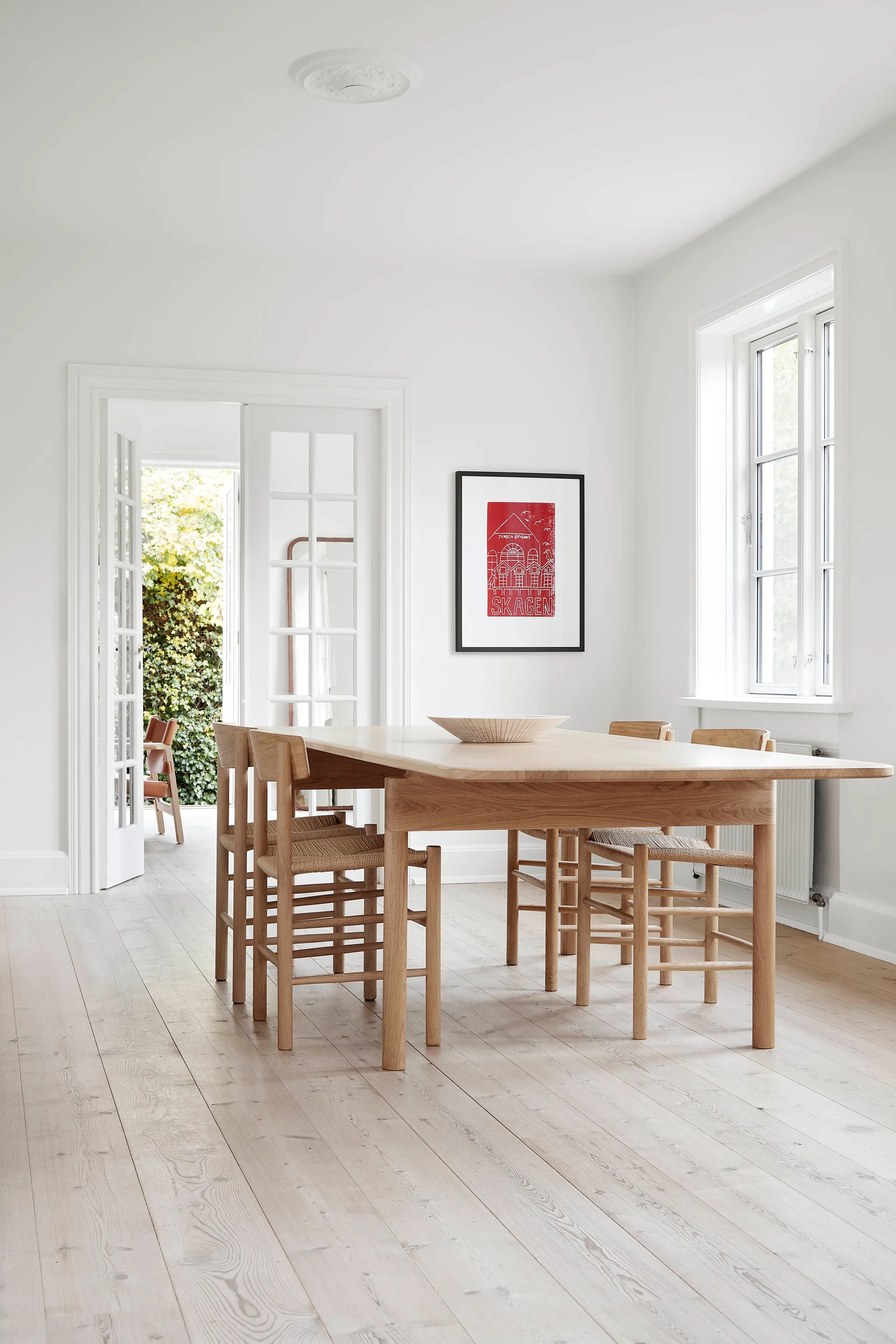 J39 stol, Ljus oljad ek-flätad natur, 6-pack,  Fredericia Furniture