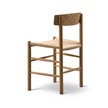 J39 stol, Oljad ek-flätad natur, 4-pack - Fredericia Furniture