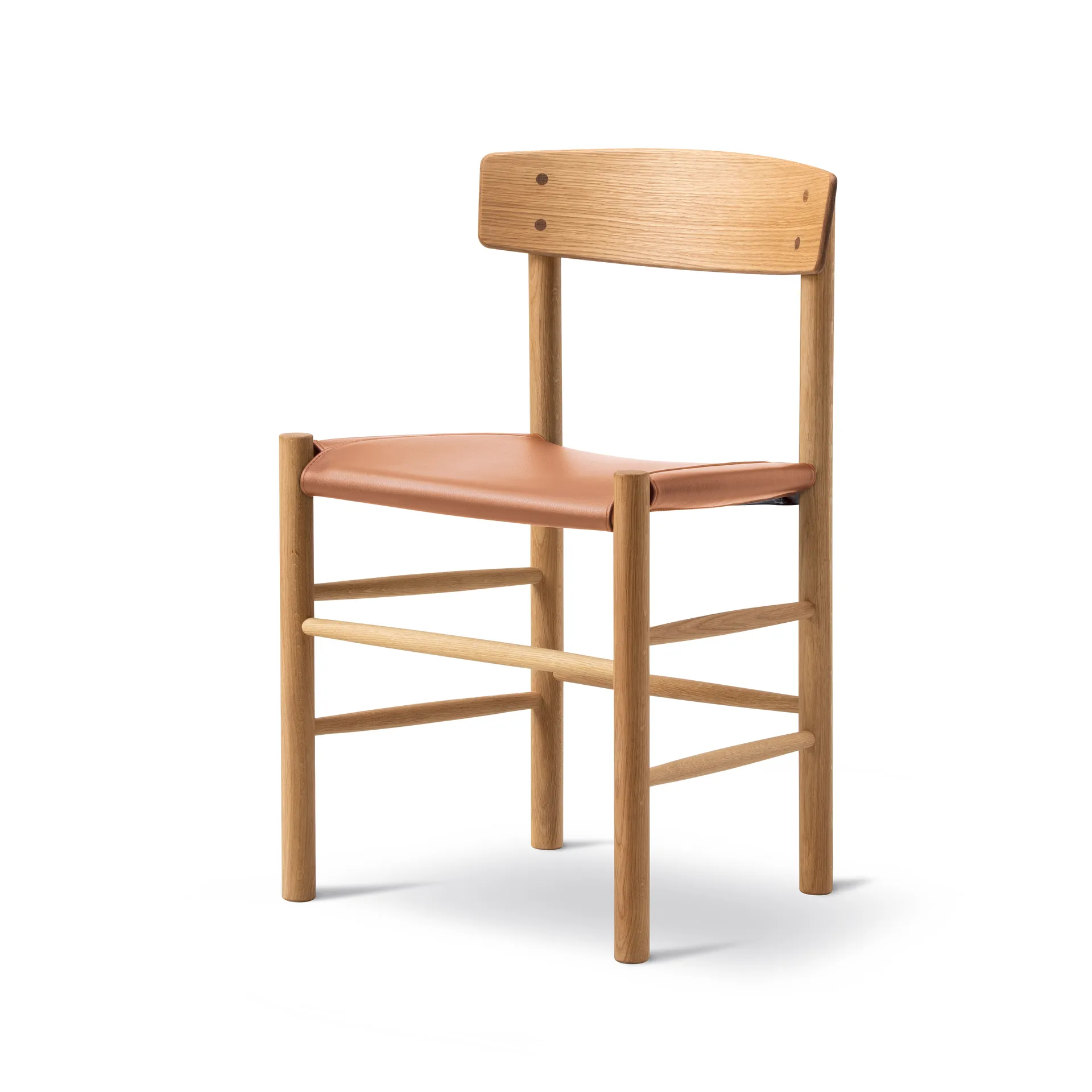 J39 stol, Oljad ek-läder Omni 307 cognac Fredericia Furniture