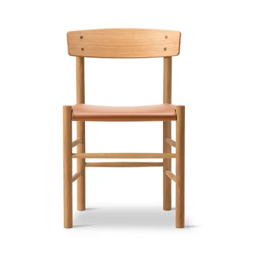 J39 stol - Oljad ek-läder Omni 307 cognac - Fredericia Furniture