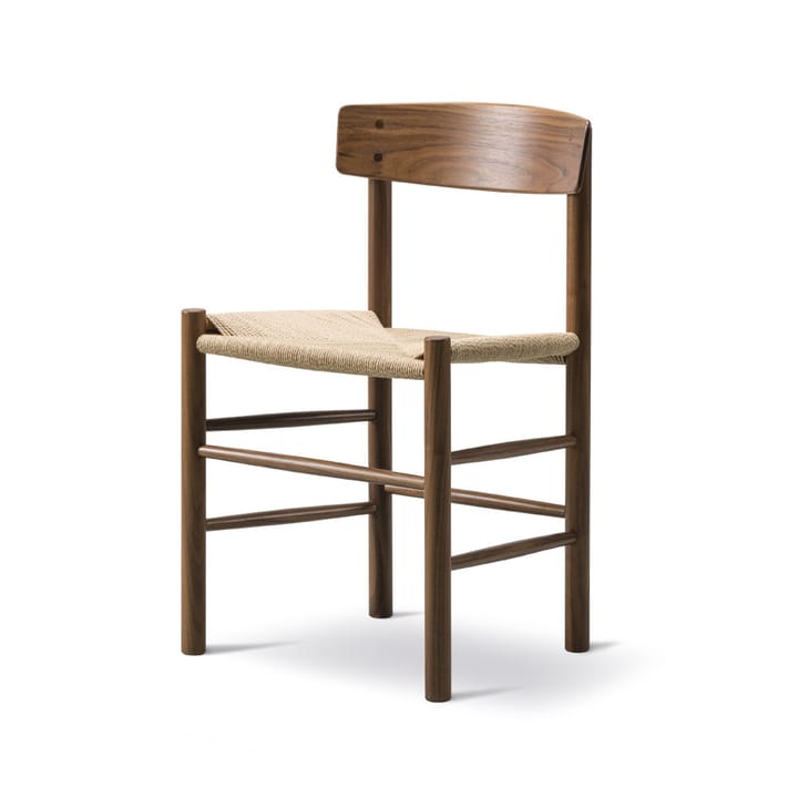 J39 stol, Oljad valnöt-flätad natur Fredericia Furniture