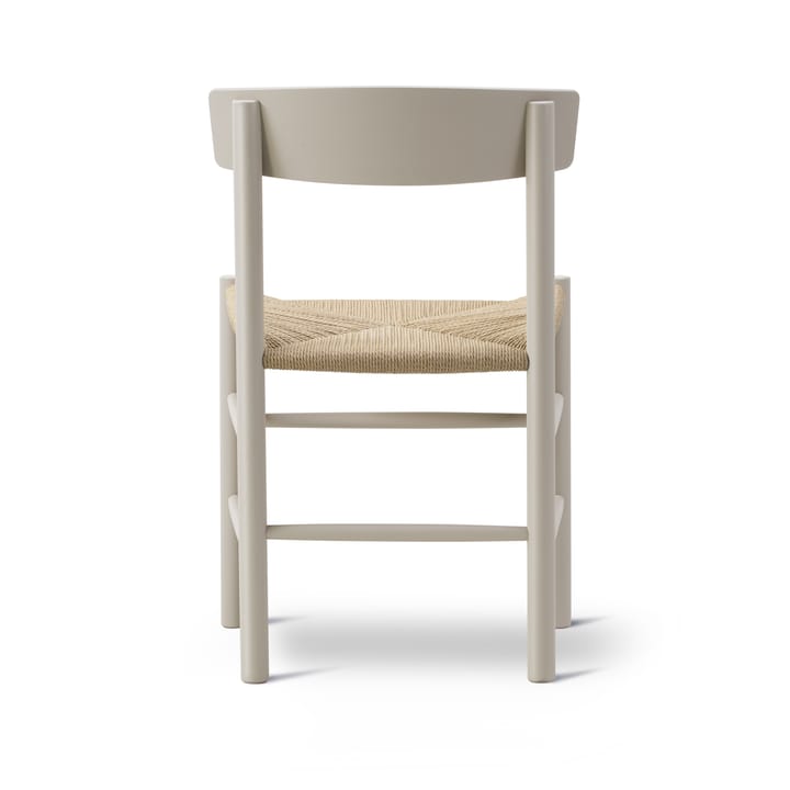 J39 stol, Pebble grey-flätad natur Fredericia Furniture