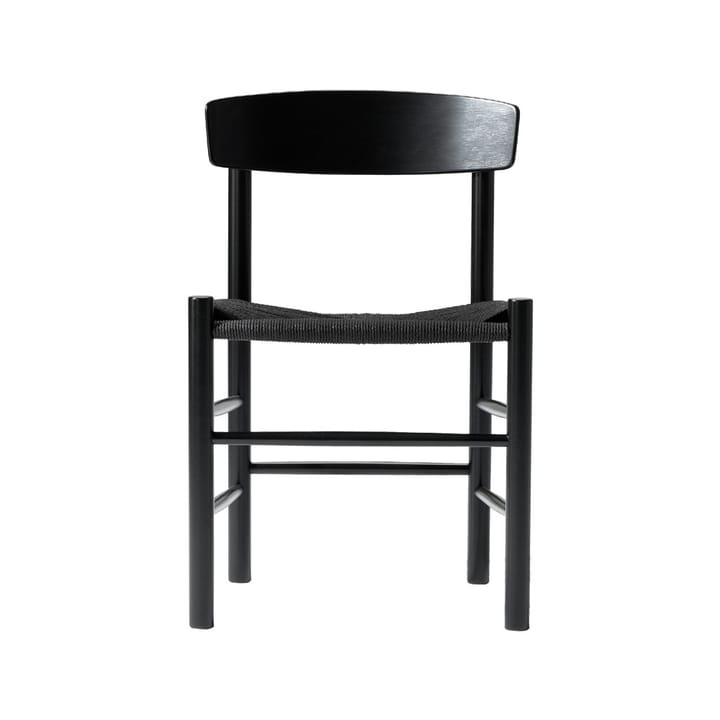J39 stol - Svartlackerad ek-flätad svart - Fredericia Furniture