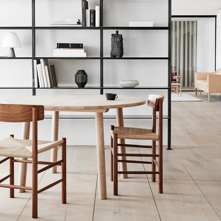 J39 stol, Svartlackerad ek-flätad svart Fredericia Furniture
