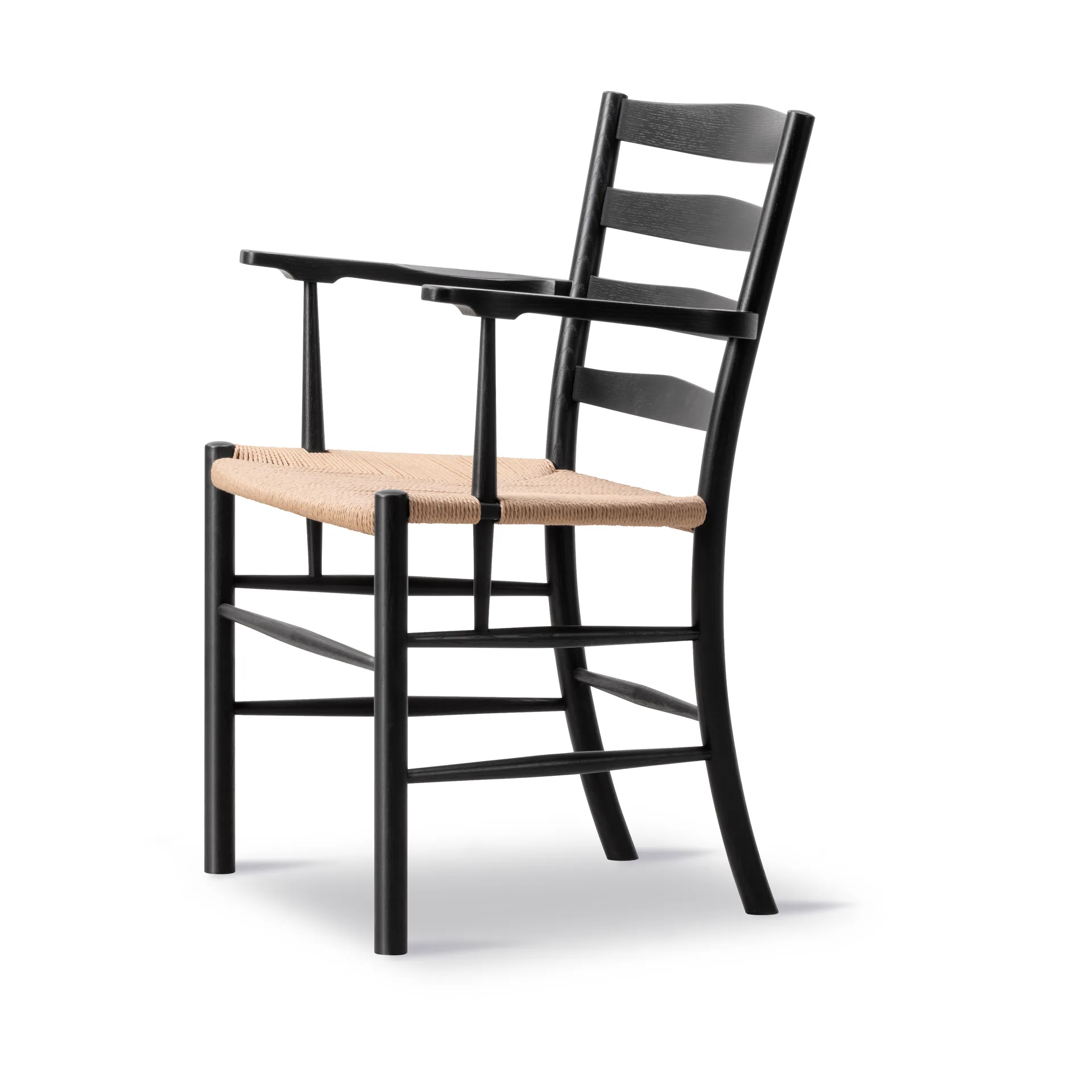 Klint karmstol, Naturflätad-svartlackerad ek Fredericia Furniture