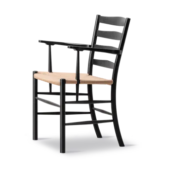 Klint karmstol - Naturflätad-svartlackerad ek - Fredericia Furniture