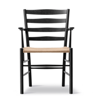 Klint karmstol - Naturflätad-svartlackerad ek - Fredericia Furniture