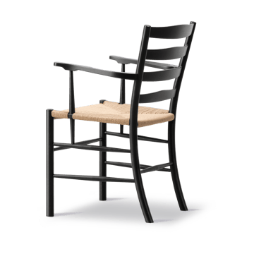 Klint karmstol - Naturflätad-svartlackerad ek - Fredericia Furniture