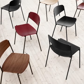 Lynderup 3080 stol - Svart ask-svart stålstativ - Fredericia Furniture