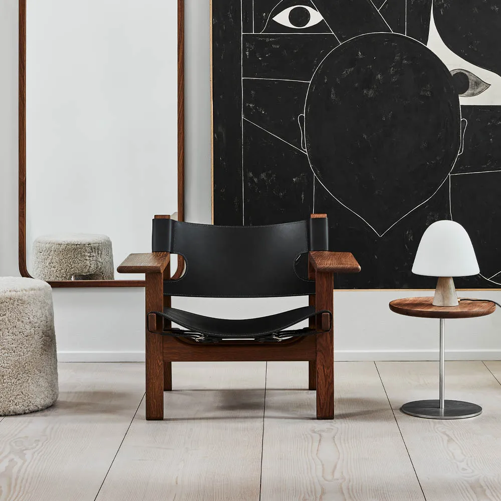 Meadow bordslampa, Opal- dark atlantico limestone Fredericia Furniture