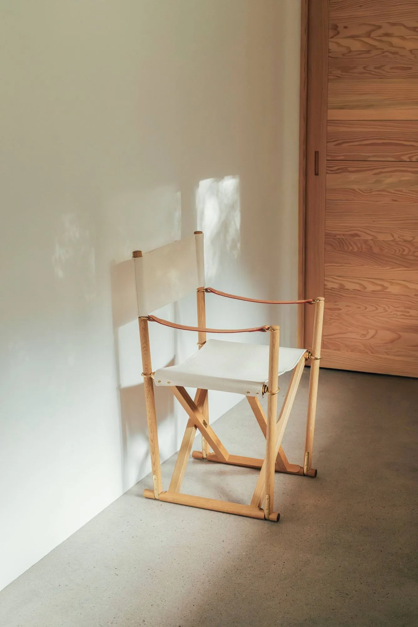 MK16 Folding Chair stol, Off white-ljusoljad ek Fredericia Furniture