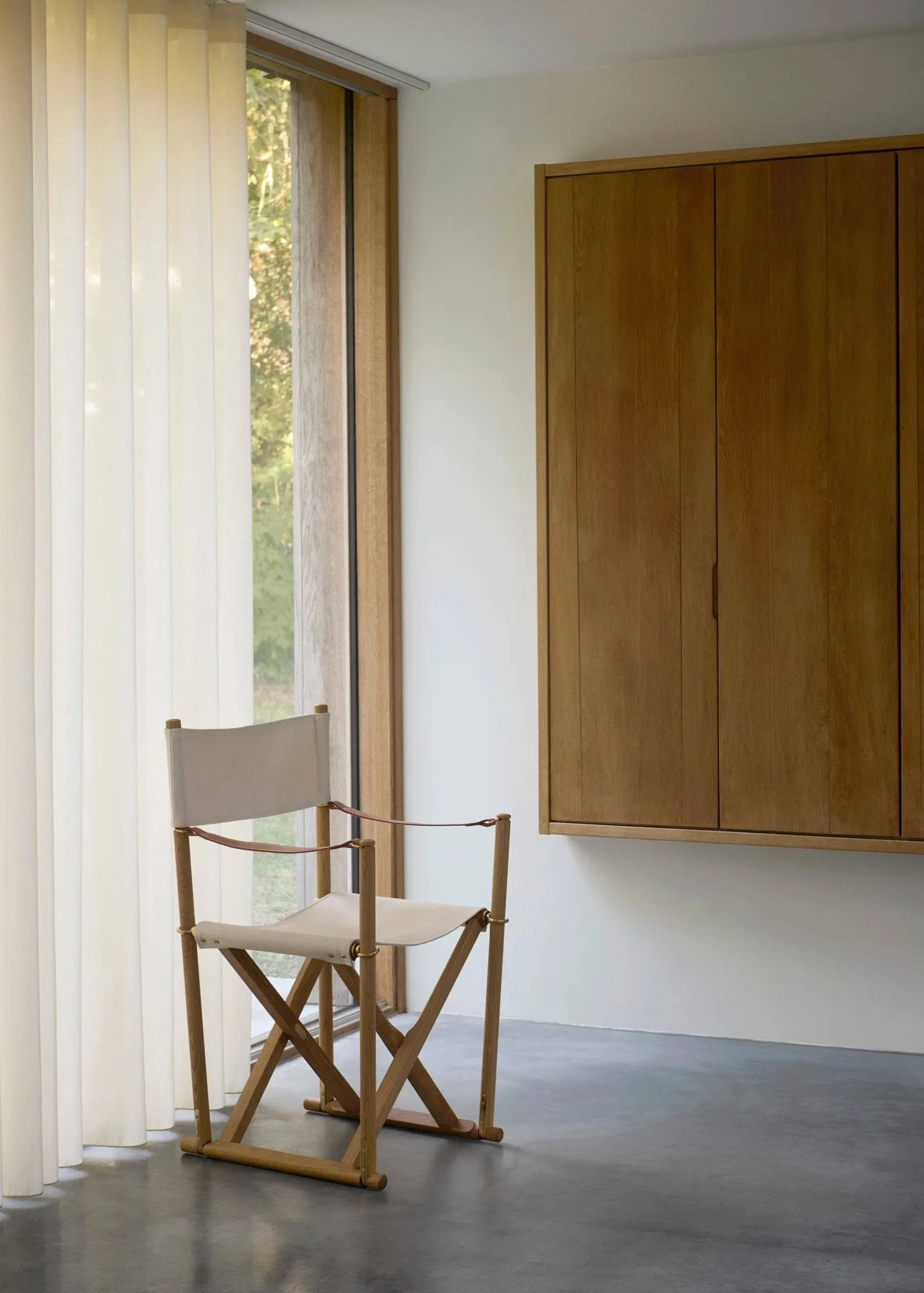 MK16 Folding Chair stol, Off white-oljad ek Fredericia Furniture