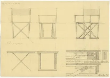 MK16 Folding Chair stol - Off white-oljad ek - Fredericia Furniture