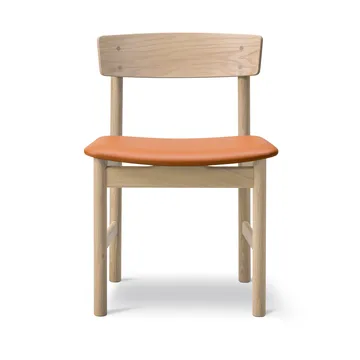 Mogensen 3236 stol - Såpad ek-läder cognac 307 - Fredericia Furniture