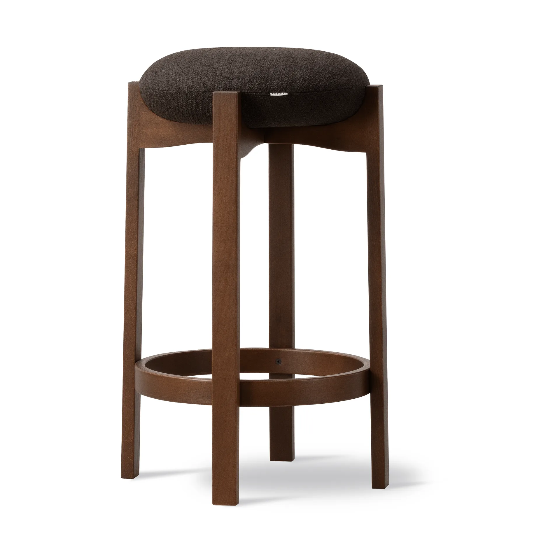 Pioneer pall hög, Odino RC41 dark brown-mörklackerad bok Fredericia Furniture