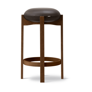 Pioneer pall hög - Primo 86-1-rökbetsad lackad ek - Fredericia Furniture