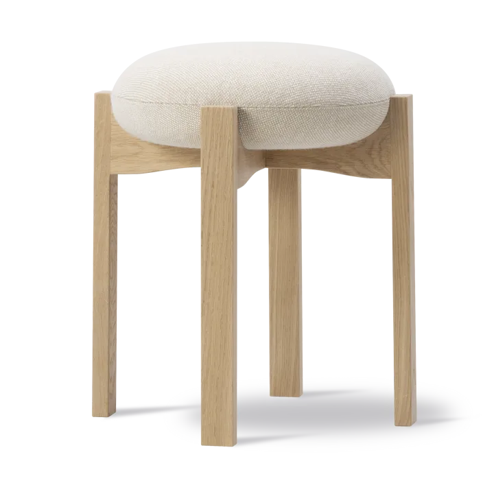 Pioneer rund pall låg - Hallingdal 200-lackad ek - Fredericia Furniture
