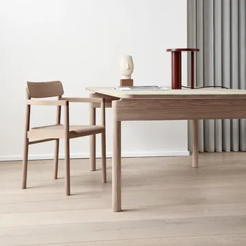 Post 6438 matbord - Rökoljad ek, 100x225 cm - Fredericia Furniture