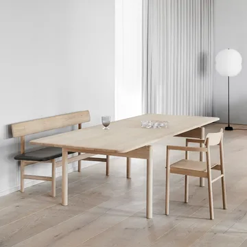 Post 6438 matbord - Rökoljad ek, 100x225 cm - Fredericia Furniture