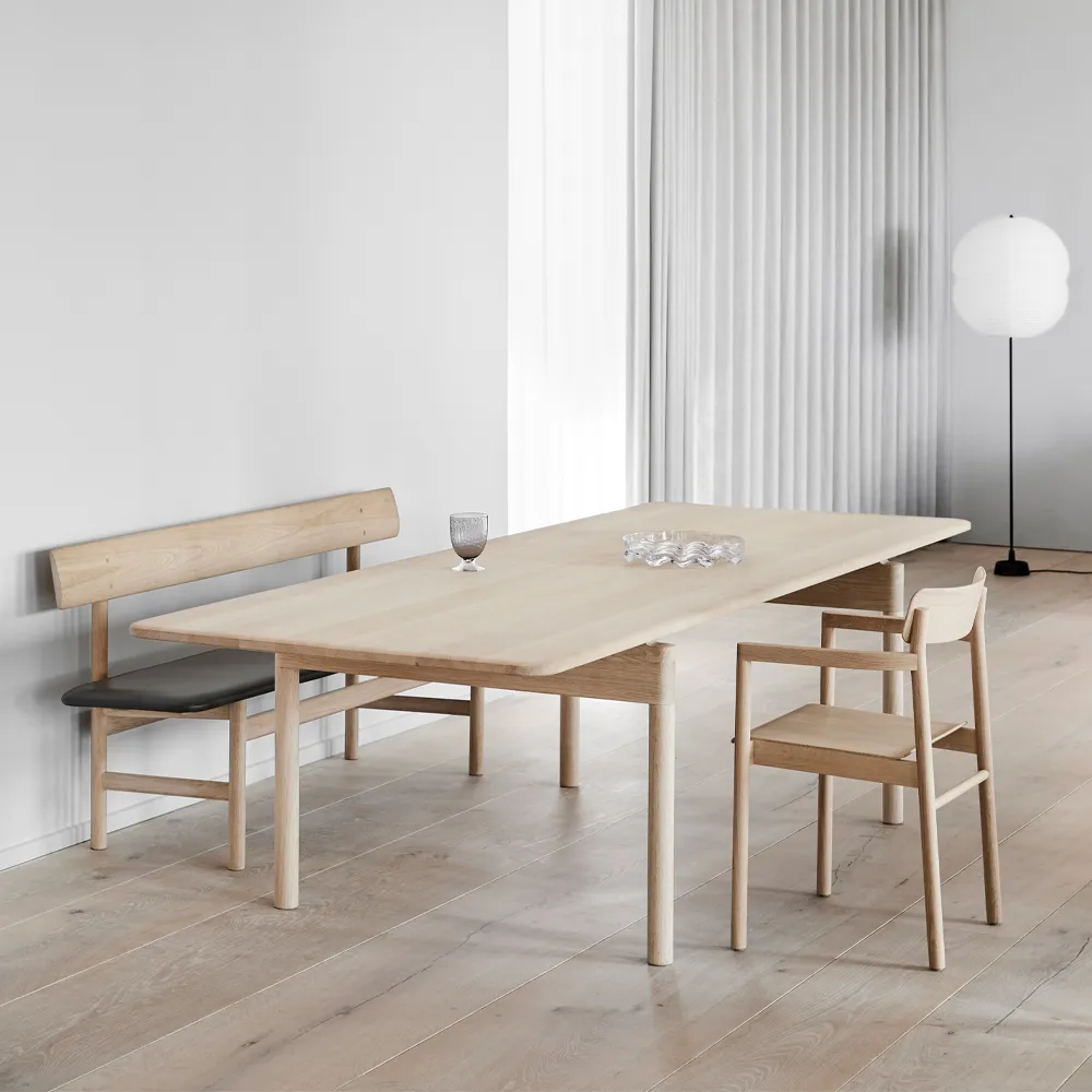 Post 6440 matbord, Såpad ek, 100x265 cm Fredericia Furniture