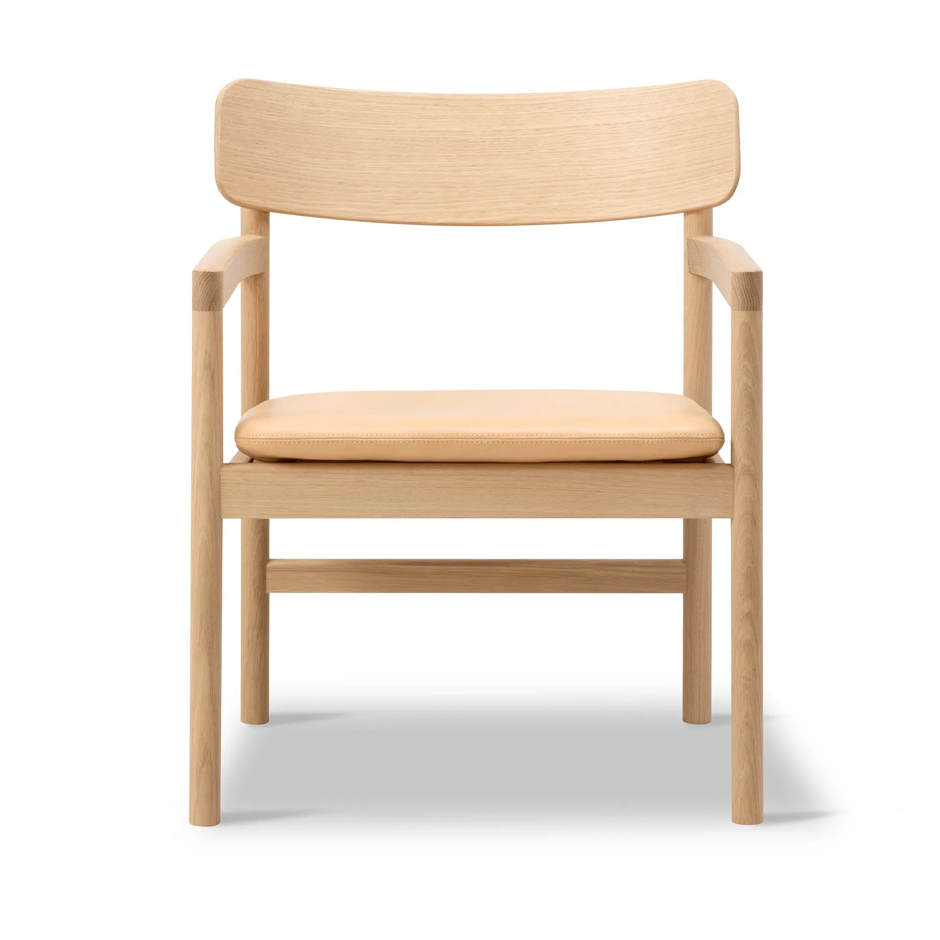 Post loungestol, Vegeta läder-ljusoljad ek Fredericia Furniture